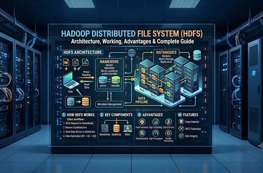 Hadoop Distributed File System (HDFS): Architecture, Working, Advantages & Complete Guide
