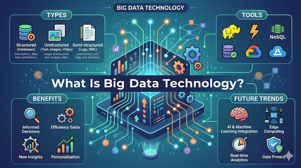 What Is Big Data Technology? Types, Tools, Benefits & Future Trends Explained