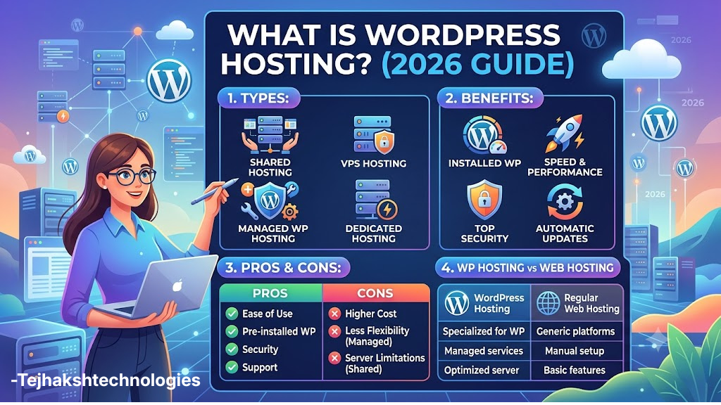 What Is WordPress Hosting? Types, Benefits, Pros & Cons + WordPress Hosting vs Web Hosting