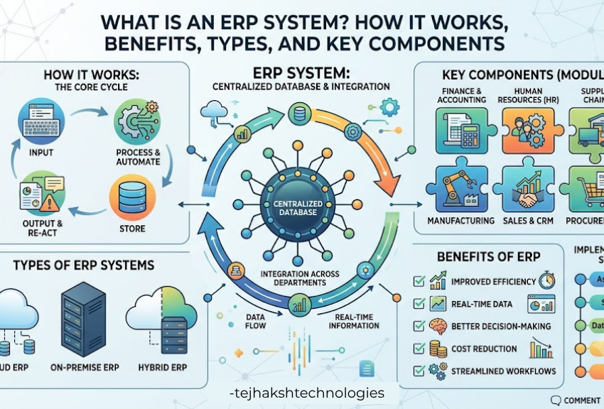 What is an ERP System? How It Works, Benefits, Types and Key Components