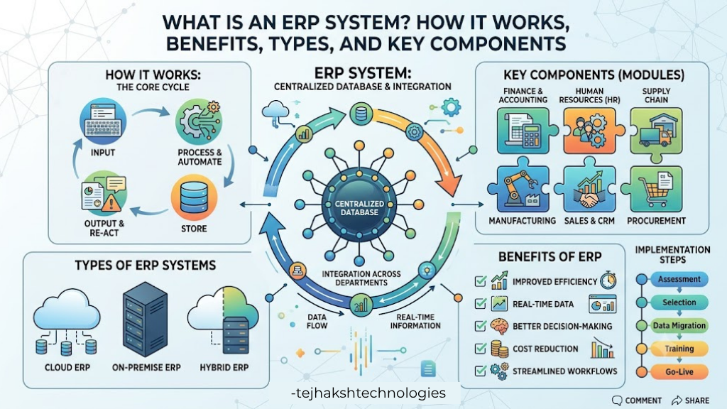 What is an ERP System? How It Works, Benefits, Types and Key Components