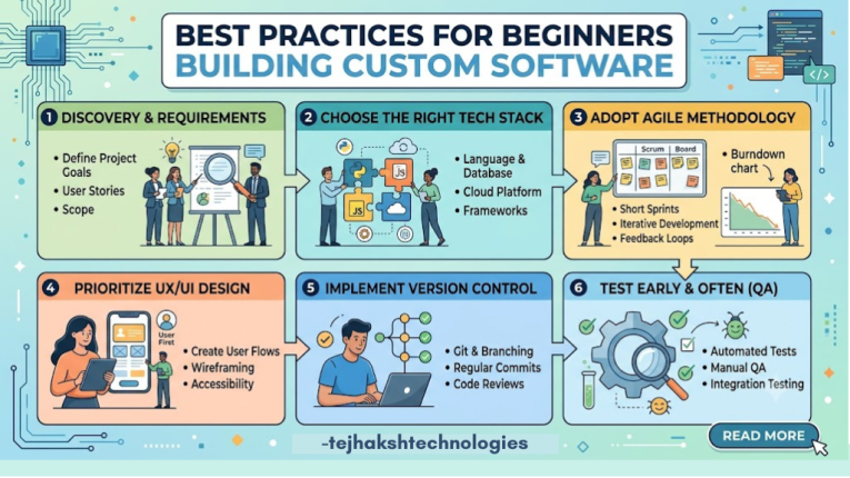 Best Practices for Beginners Building Custom Software | Custom Software development in 2026