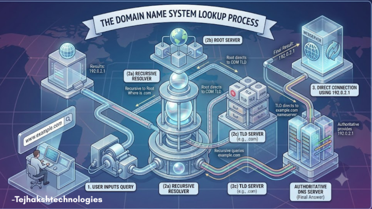 DNS Lookup Process | Domain Name System Lookup Process