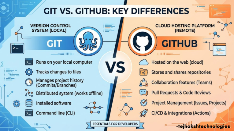 What is GitHub? and Differences between Git and GitHub