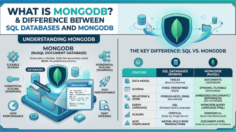 What is MongoDB? and Difference Between SQL Databases and MongoDB
