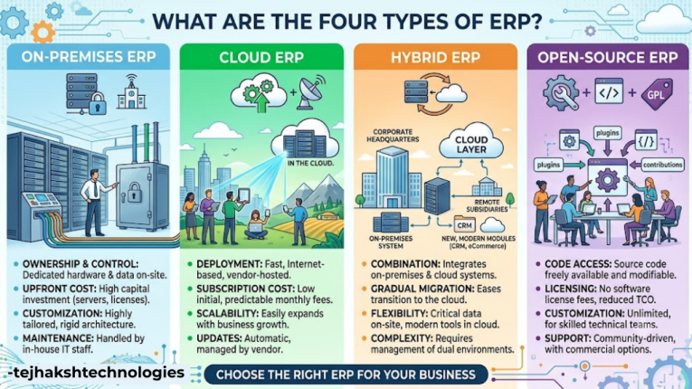 What are the Four Types of ERP?
