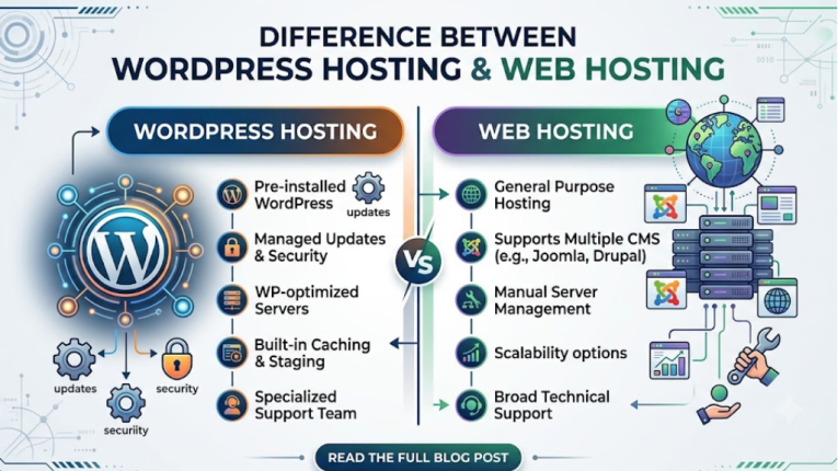 wordpress vs web hosting